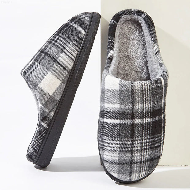 Cozy Feet, Happy Heart: Plaid Furry Slippers 🧦
