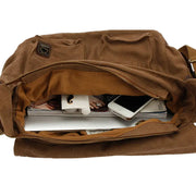 Fashion Messenger Bag - Vintage Leather Canvas Crossbody Bag for Men & Women 🌟