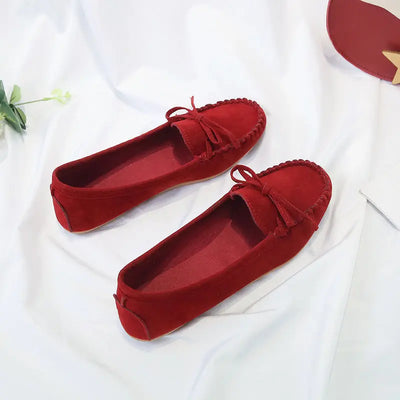 Fashion Women Shoes Slip on Loafers for Ballet Flats Women Suede Casual Sneakers Zapatos Mujer Flat Shoes for Mom Shoes autumn