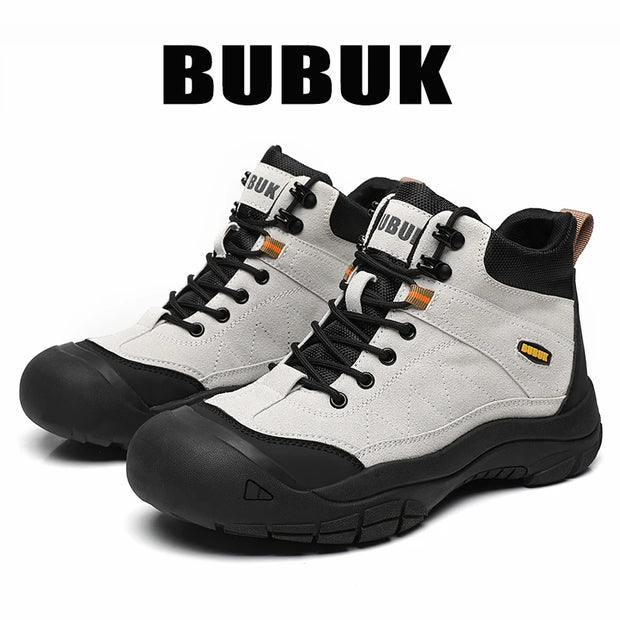 Bubuk New Men's Outdoor Boots, Fashionable and Versatile, a Must-Have for Trendy Men, Comfortable and Breathable Low-Top Versatile Outdoor Hiking Boots with Cushioning