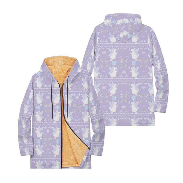 Cozy Christmas Fleece Pullover Hoodie Festive Snowman Reindeer Snowflake Long Sleeve Ugly Xmas Sweater Style Tops for Women Men