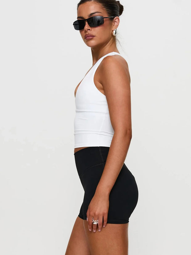 Women's Sleeveless U-Neck Slim Fit Tank – Casual Summer Knit Top