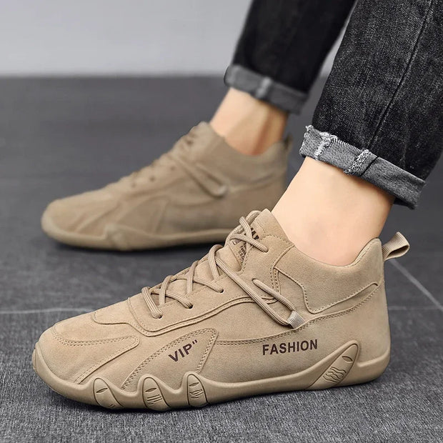 Ankle Boots For Men 2024 Spring Man Casual Sneakers Non Slip Khaki Work Mens Shoe Short Boots Loafers Lace Up Zapatillas Hombre