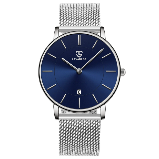 Men’s Minimalist Analog Watch – Date Display, Leather Strap, Fashion-Forward Simplicity