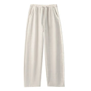 Fall Winter Thicken Plus Fleece Straight Trousers Women Elastic Waist Drawstring Sweatpants High Quality Versatile Jogger Pants