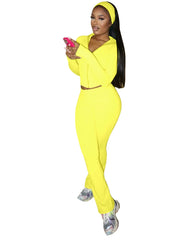 Fall 2025 Street Casual Women Sets Fleece Tracksuit Long Sleeve Zip Tops and Flare Pants Activewear Outfits Gym Two 2 Piece Set