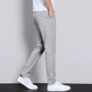 Men’s Ultra-Thin Ice Silk Slim Straight Casual Trousers