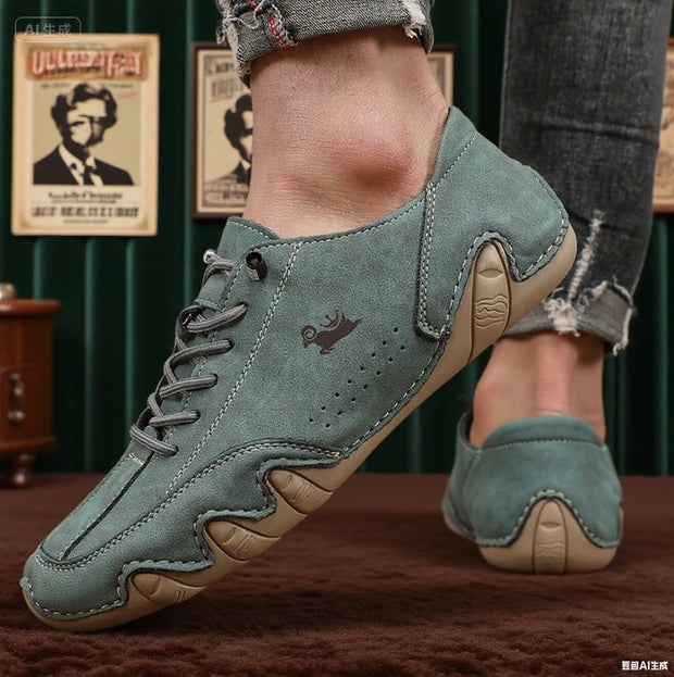 Ankle Boots for Men Fashionable Stitching Lightweight Comfortable Casual Walking Shoes Breathable Tennis Outdoor Driving Shoes