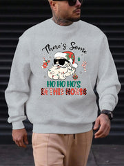Hoodies Men's Christmas White Santa Claus Graphic Print Soft Warm HighQuality Cute Funny Breathable Festive Holiday Casual Top