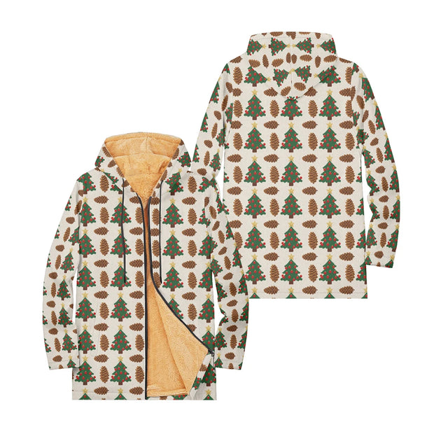 Cozy Christmas Fleece Pullover Hoodie Festive Snowman Reindeer Snowflake Long Sleeve Ugly Xmas Sweater Style Tops for Women Men