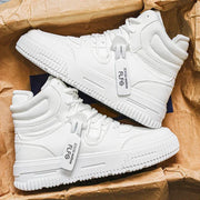 Casual Sneaker High-top Male Sneakers Loafers Shoes for Men Skateboard Sports and Leisure Wear-resistant Non-Slip All-match New