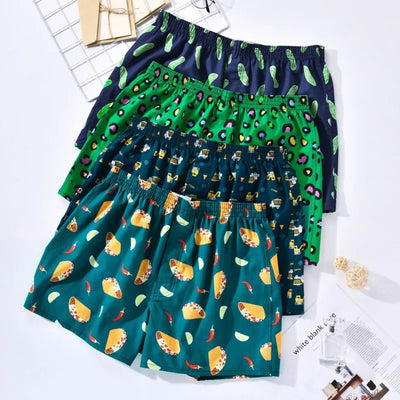 Men's 100% Cotton Boxer Briefs – Soft, Breathable & Aloe-Infused Comfort