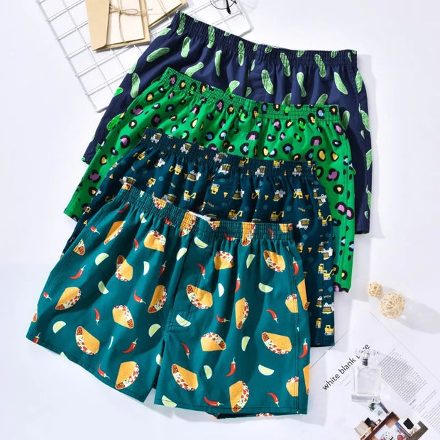 Men's 100% Cotton Boxer Briefs – Soft, Breathable & Aloe-Infused Comfort