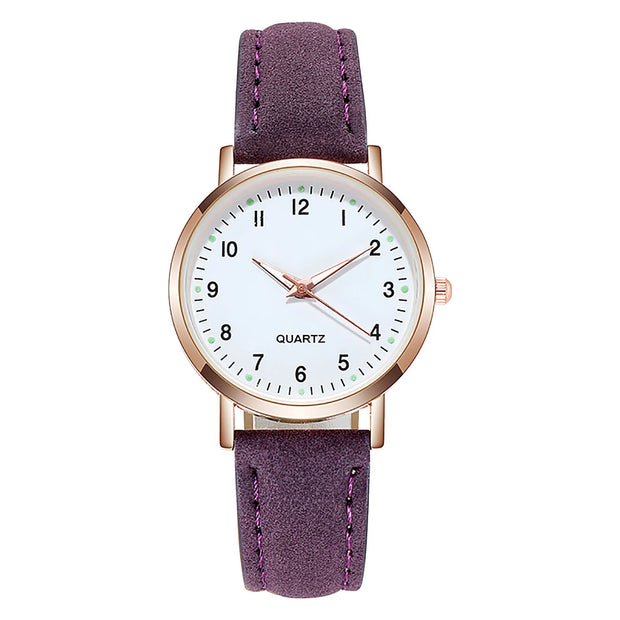Women’s Luxury Leather Analog Quartz Watch