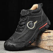 Outdoor Men's Boots Genuine Leather Casual Shoes Climbing Hiking Shoes Warm Winter Boots for Men High Quality Platform Snow Boot