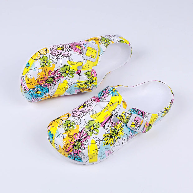 Vibrant Tie-Dye Clogs