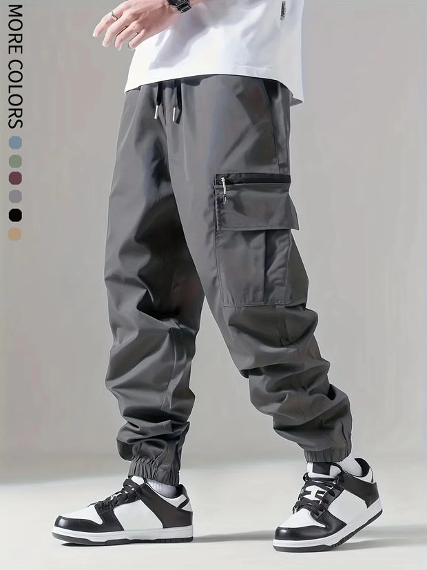 Men’s Thin Multi-Pocket Cargo Pants