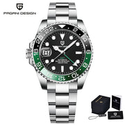PAGANI DESIGN V3 GMT Men's Luxury Automatic Watch – 40MM Sapphire Crystal, Stainless Steel, Waterproof