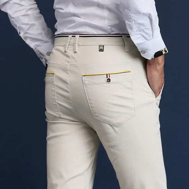 Men’s Classic Spring/Summer Cotton Casual Trousers