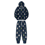 Festive Christmas Hoodies Pants with Holiday Patterns Santa Reindeer Snowman Trees Loungewear Holiday Season Gifts Fall Winter