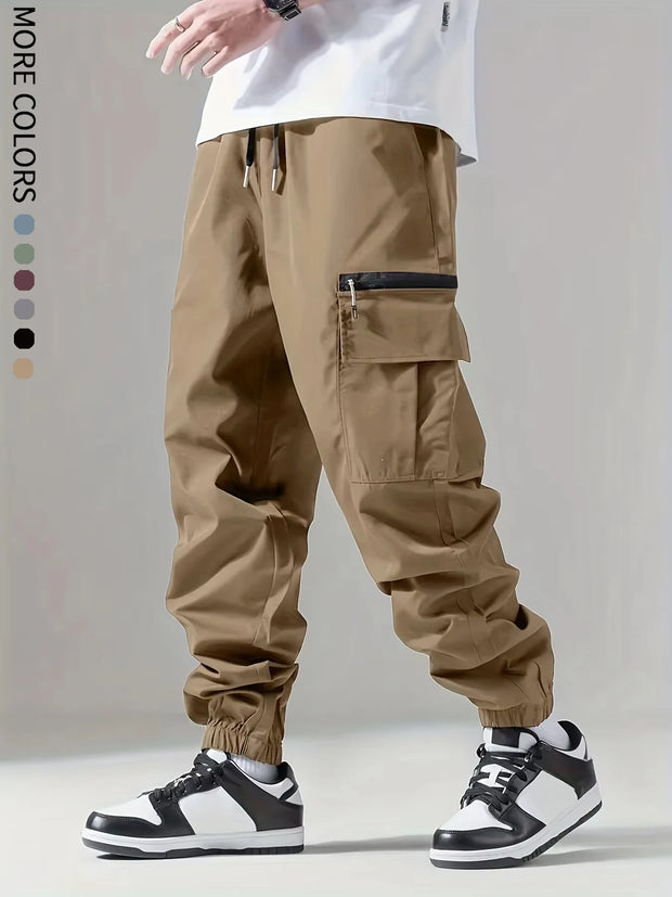 Men’s Thin Multi-Pocket Cargo Pants