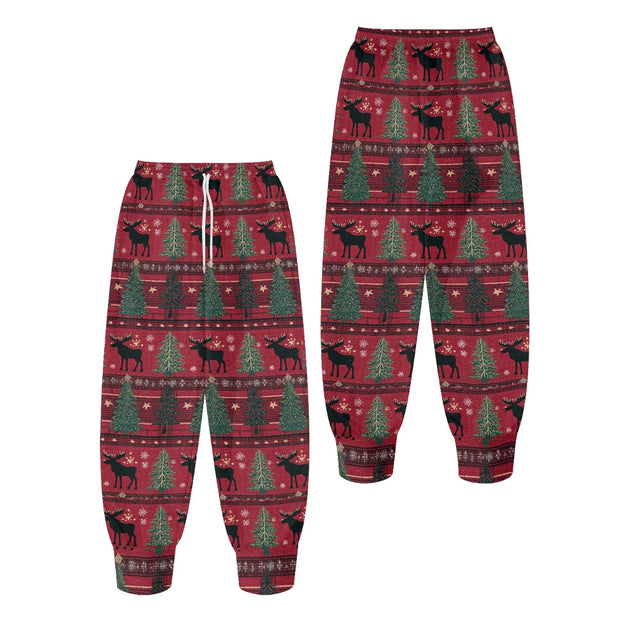 Festive Christmas Hoodies Pants with Holiday Patterns Santa Reindeer Snowman Trees Loungewear Holiday Season Gifts Fall Winter