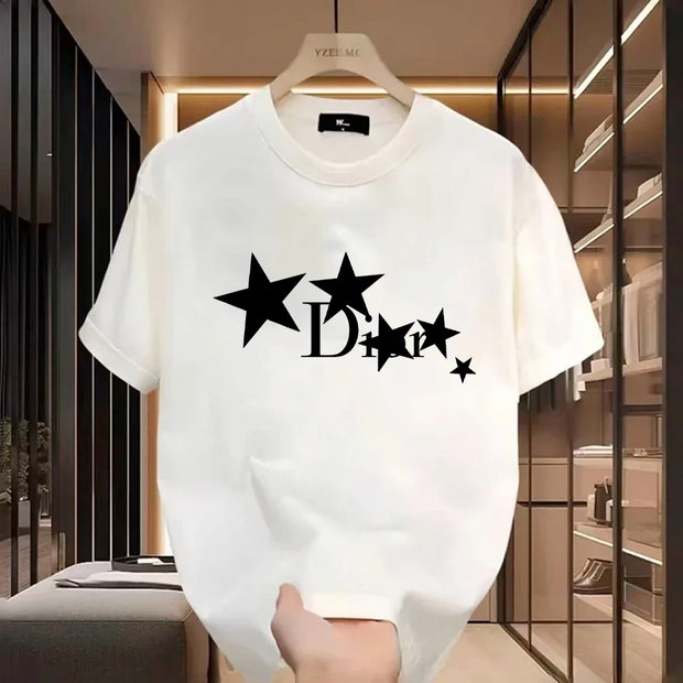 Women Casual T-Shirt Harajuku Y2k Designer Ladies Luxury Tees Female Vintage Trendy Pullover T Shirts