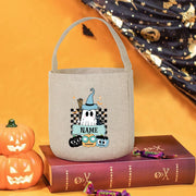 Personalized Halloween Bucket Trick or Treat Bag Halloween Basket with Name Gift for Kids Candy Bucket Totes Party Favor