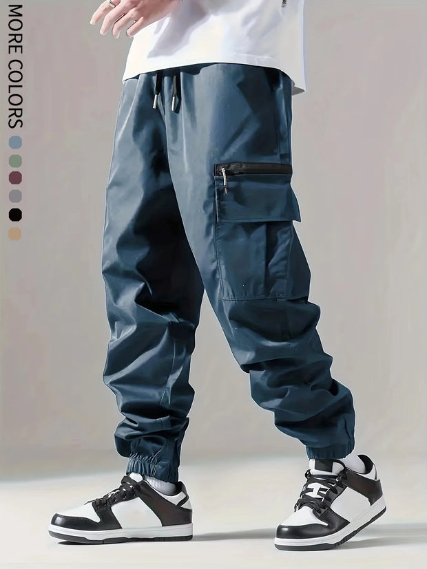 Men’s Thin Multi-Pocket Cargo Pants