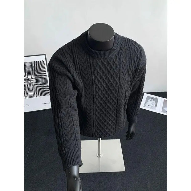 Cozy Winter Jumper Unisex Oversized Christmas Sweater Men Women Soft Casual Knit Pullover Long Sleeve Top for Cold Weather M-3XL