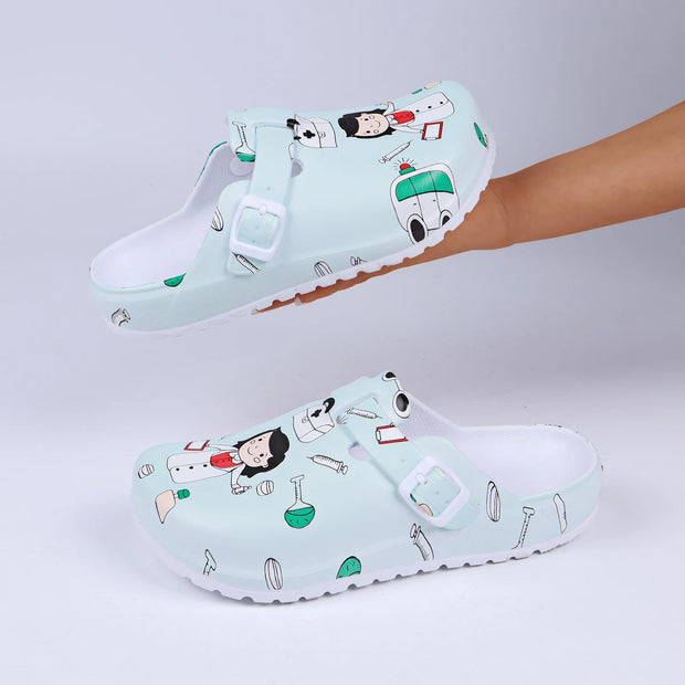 Vibrant Tie-Dye Clogs