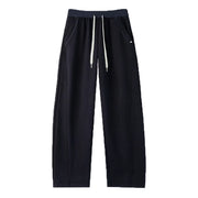 Fall Winter Thicken Plus Fleece Straight Trousers Women Elastic Waist Drawstring Sweatpants High Quality Versatile Jogger Pants