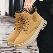 Ankle Boots Men Retro Work Shoes Autumn Winter Thick Bottom High Top Outdoor Boots Leather Waterproof High Quality Chelsea Boots