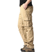 Men’s Large-Pocket Loose Tactical Overalls