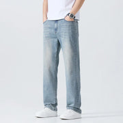 Men’s Summer Thin Straight-Leg Breathable Denim Pants