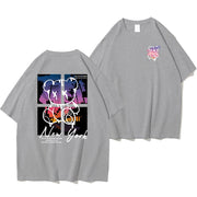 Cartoon Bear Sunset Tee