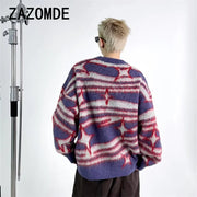 ZAZOMDE Sweaters Men Winter Warm Soft Cozy Hip Hop American Style Fashion Leisure Handsome Knitting Pullovers Classic Advanced