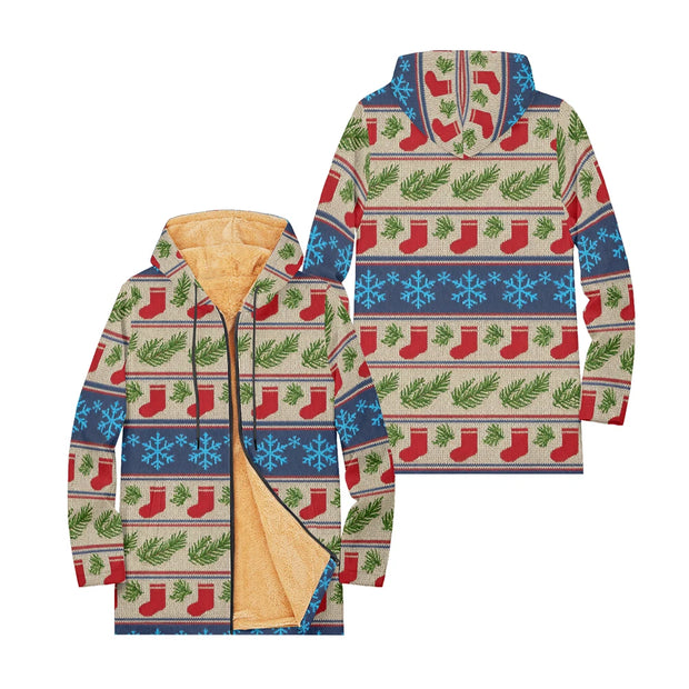 Cozy Christmas Fleece Pullover Hoodie Festive Snowman Reindeer Snowflake Long Sleeve Ugly Xmas Sweater Style Tops for Women Men