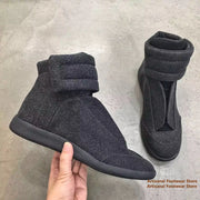 High-Top Sneaker for Men Designer Genuine Leather Outdoor Comfort Flat Trainers Ankle Boot Stylish Trendy Handmade Men Shoes