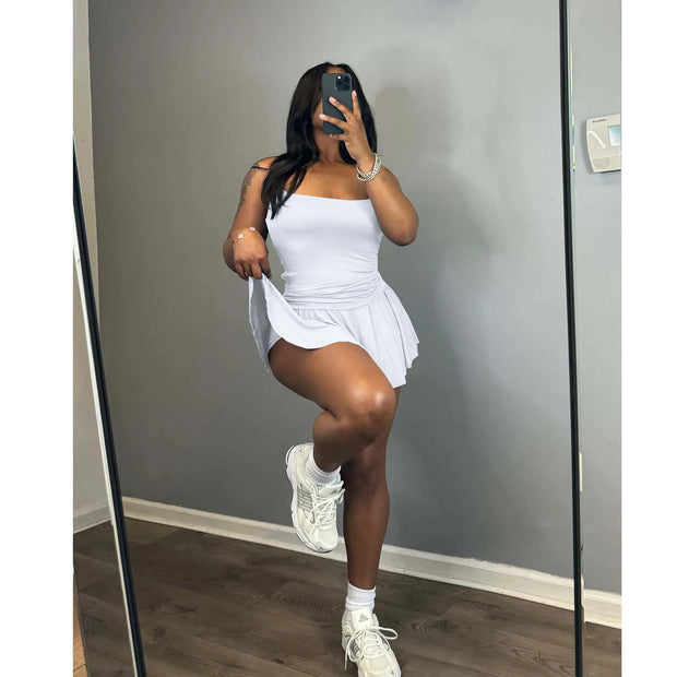 Mini Elegant Luxury Pleated Dress