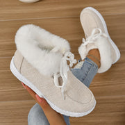 Casual Flats Cotton Boots Winter New Sport Platform Fashion Work Shoes Women Winter New Luxury Hot Plush Boots