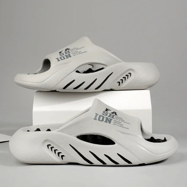 New Summer Man Massage Slippers 2023 Indoor Outdoor Sandals Beach Casual Shoes Soft Bottom Slippers Male Flip Flops Mens Sandals