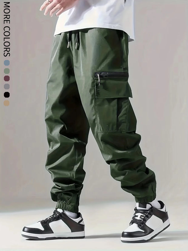 Men’s Thin Multi-Pocket Cargo Pants