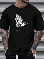 Prep Men Basketball & Letter Graphic Printing Men'S T Shirt Cartoon S-Xxxl Tees Popular Casual Tee Clothing Retro Street Tops