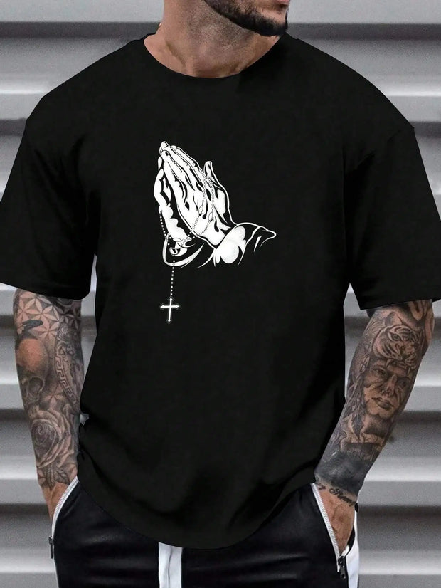 Prep Men Basketball & Letter Graphic Printing Men'S T Shirt Cartoon S-Xxxl Tees Popular Casual Tee Clothing Retro Street Tops