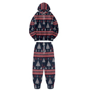 Festive Christmas Hoodies Pants with Holiday Patterns Santa Reindeer Snowman Trees Loungewear Holiday Season Gifts Fall Winter