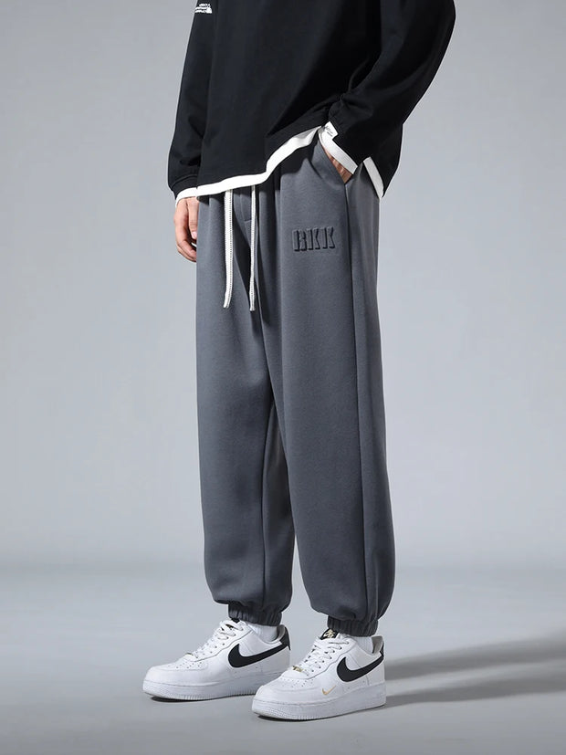 Men's Jogger Cotton Sweatpants Big Size 8XL 7XL 6XL Sports Baggy Pants Sting Banding  Hip Hop Loose Harem Trousers