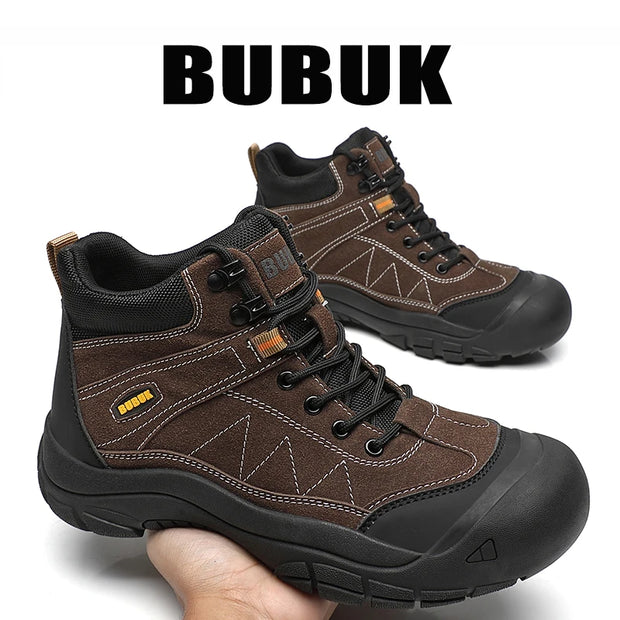 Bubuk New Men's Outdoor Boots, Fashionable and Versatile, a Must-Have for Trendy Men, Comfortable and Breathable Low-Top Versatile Outdoor Hiking Boots with Cushioning