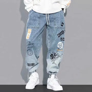 Men’s Trendy Loose-Fit Korean-Style Summer Jeans