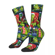 Cartoon Grinchh Xmas Socks Men's Women's Funny Happy Christmas Socks Hip Hop Spring Summer Autumn Winter Socks Gift